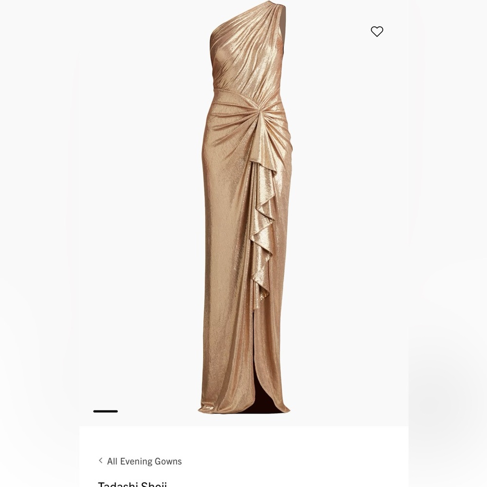 Tadashi Shoji Gold Evening Skirt